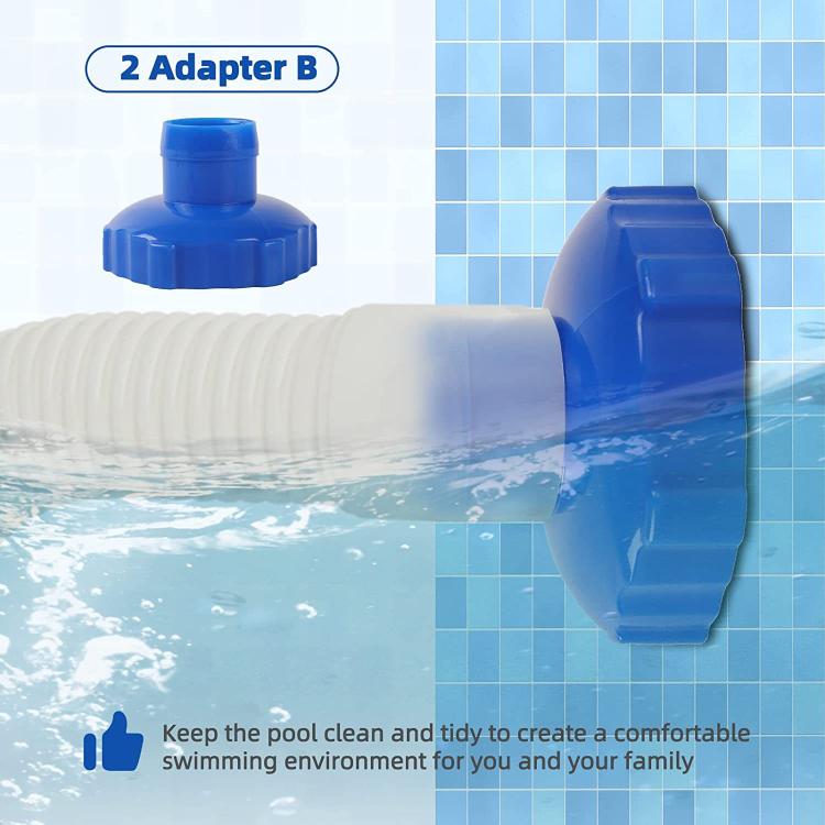 Pour adaptateur de tuyau de skimmer de piscine Intex, adaptateur de tuyau de skimmer de piscine B