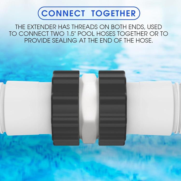 Connecteur bidirectionnel pour tuyau de piscine 1,5 pouce pour Intex, Coleman, Hayward