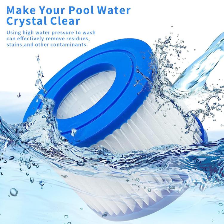 Cartouche de remplacement de filtre de nettoyeur de piscine pour Bestway, Lay-Z-Spa, Coleman, SaluSpa et Intex, Cartouche VI