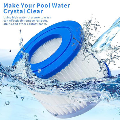 Cartouche de remplacement de filtre de nettoyeur de piscine pour Bestway, Lay-Z-Spa, Coleman, SaluSpa et Intex, Cartouche VI