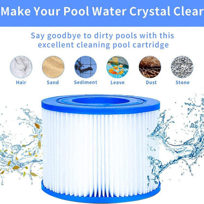 Cartouche de remplacement de filtre de nettoyeur de piscine pour Bestway, Lay-Z-Spa, Coleman, SaluSpa et Intex, Cartouche VI