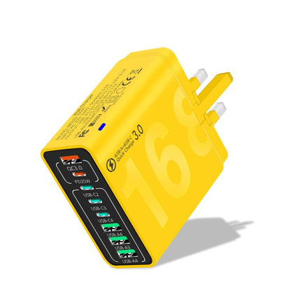 150W 4USB+4Type-C 8 Interface QC3.0 Fast Charging Cell Phone Charger, EU Plug (Black), EU Plug (White), EU Plug (Yellow), US Plug (Black), US Plug (White), US Plug (Yellow), UK Plug (Black), UK Plug (White), UK Plug (Yellow)