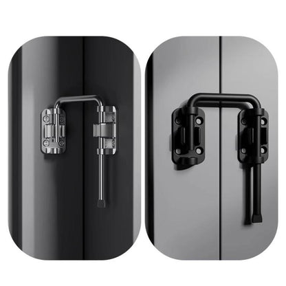 Thickened Anti-Theft Surface-Mount Interior Latch For Doors And Windows, Steel Screw-mounted, Black Screw-mounted