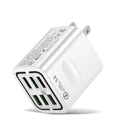 BK321 6USB Multi-port Fast Charging Phone Charger, EU Plug (Black), EU Plug (White), EU Plug (Yellow), US Plug (Black), US Plug (White), US Plug (Yellow), UK Plug (Black), UK Plug (White), UK Plug (Yellow)