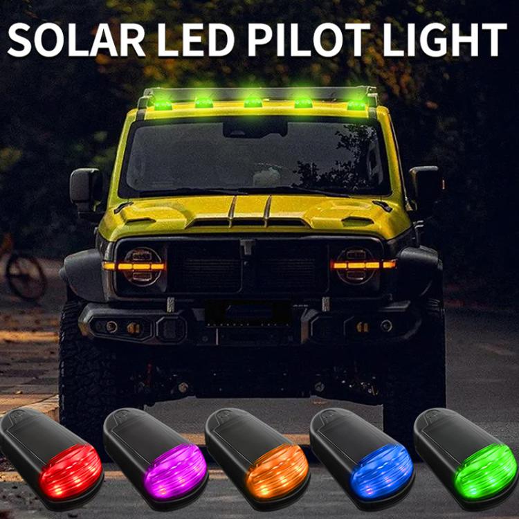 Solar-Powered Roof Warning Light LED Roof Strobe Light For Trucks Pickups