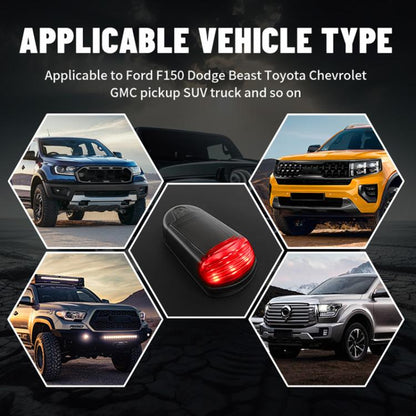 Solar-Powered Roof Warning Light LED Roof Strobe Light For Trucks Pickups