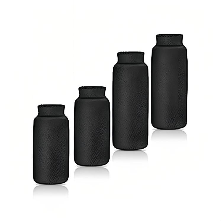 Ice Hot Compress Solid Hydrogel Finger Protector, Black 2 Long 2 Short, Black 2 Long 3 Short