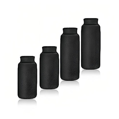 Ice Hot Compress Solid Hydrogel Finger Protector, Black 2 Long 2 Short, Black 2 Long 3 Short