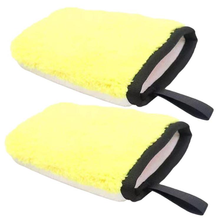2pcs Car Interior Cleaning Gloves Dashboard Seat Car Washing Tools