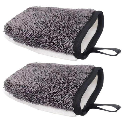 2pcs Car Interior Cleaning Gloves Dashboard Seat Car Washing Tools