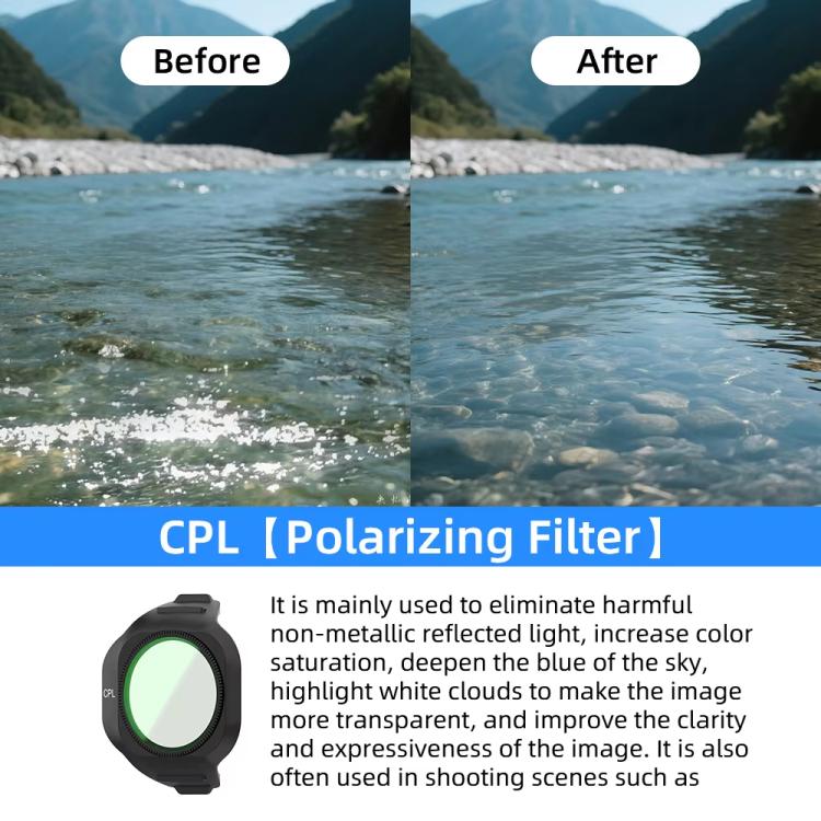 For DJI Mini 5 Pro Drone Magnetic Lens Filters