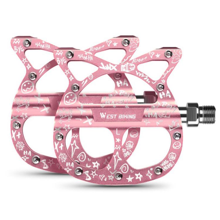 WEST BIKING Triple-Bearing Aluminum Folding Bicycle Pedals