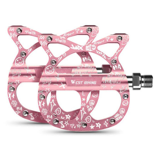 WEST BIKING Triple-Bearing Aluminum Folding Bicycle Pedals