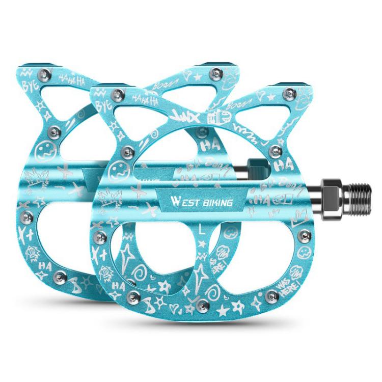 WEST BIKING Triple-Bearing Aluminum Folding Bicycle Pedals