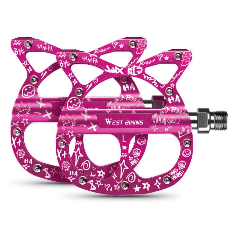 WEST BIKING Triple-Bearing Aluminum Folding Bicycle Pedals