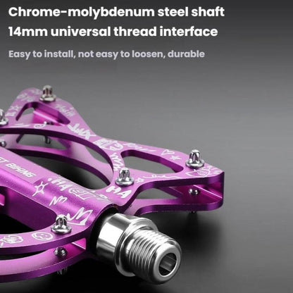 WEST BIKING Triple-Bearing Aluminum Folding Bicycle Pedals