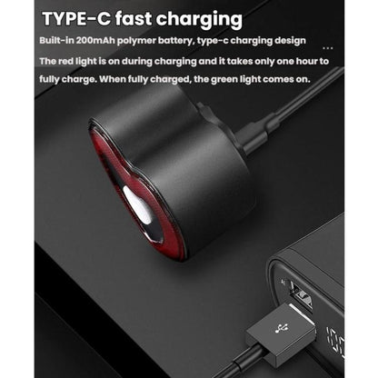 WEST BIKING Smart Heart Taillight With Cycling Brake Sensor Warning Light