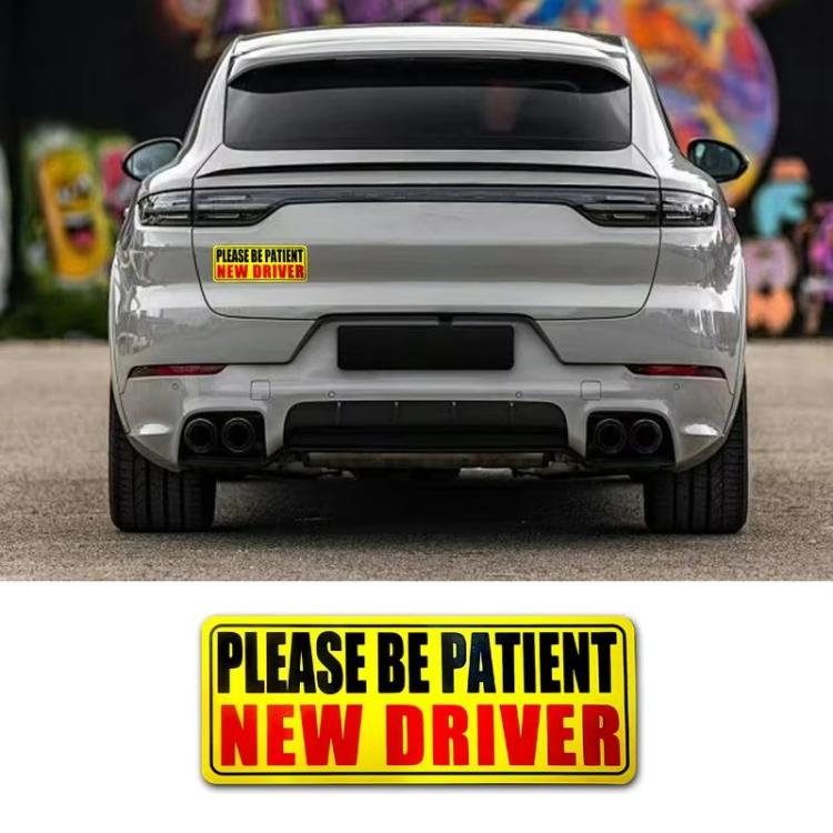 10pcs New Driver Car Probationary Sticker Reflective Magnetic Warning Sticker