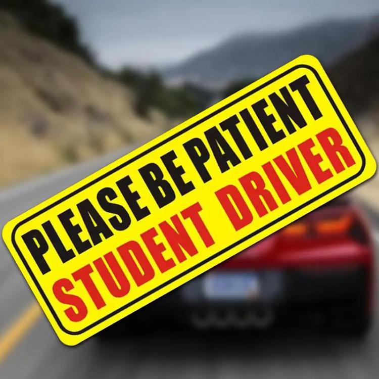 10pcs New Driver Car Probationary Sticker Reflective Magnetic Warning Sticker