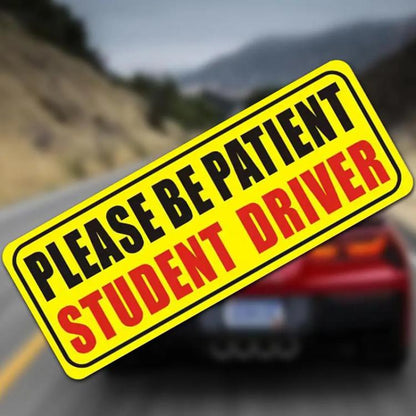 10pcs New Driver Car Probationary Sticker Reflective Magnetic Warning Sticker