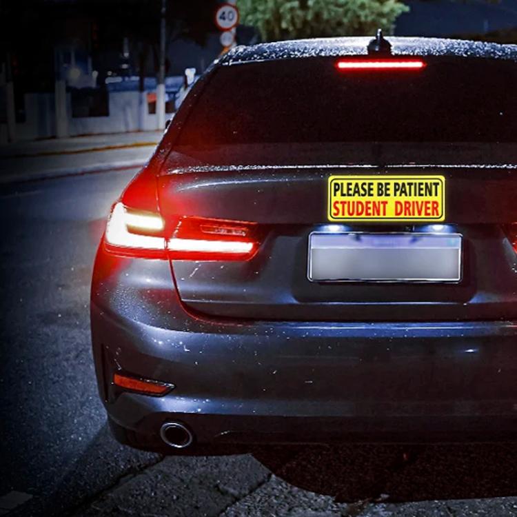 10pcs New Driver Car Probationary Sticker Reflective Magnetic Warning Sticker