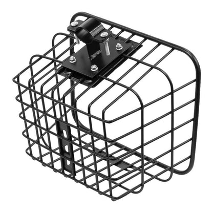 Panier avant universel pour trottinette électrique, panier portable pratique en tube de fer