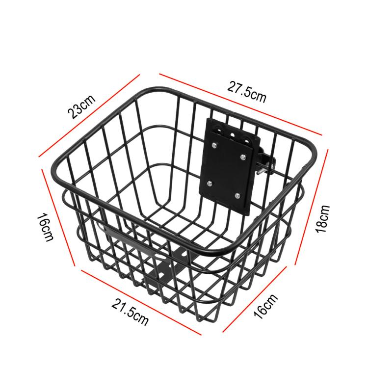 Panier avant universel pour trottinette électrique, panier portable pratique en tube de fer