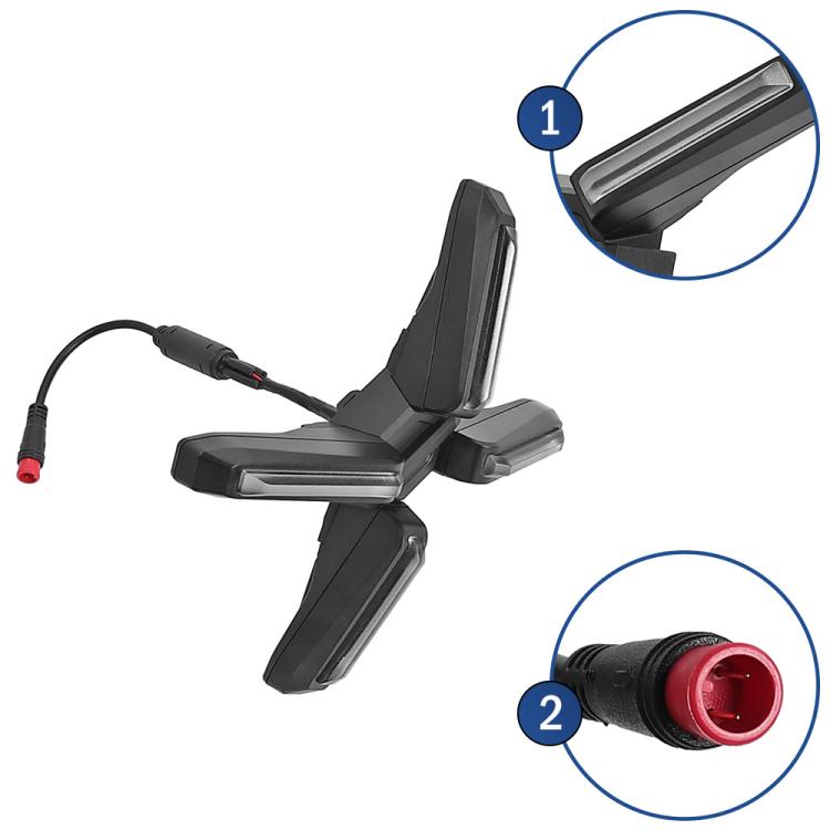 Electric Scooter X Type 4W Super Bright Headlight, For Ninebot ZT3 / ZT3 Pro