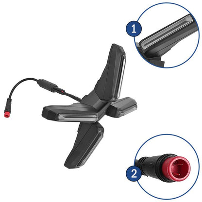 Electric Scooter X Type 4W Super Bright Headlight, For Ninebot ZT3 / ZT3 Pro