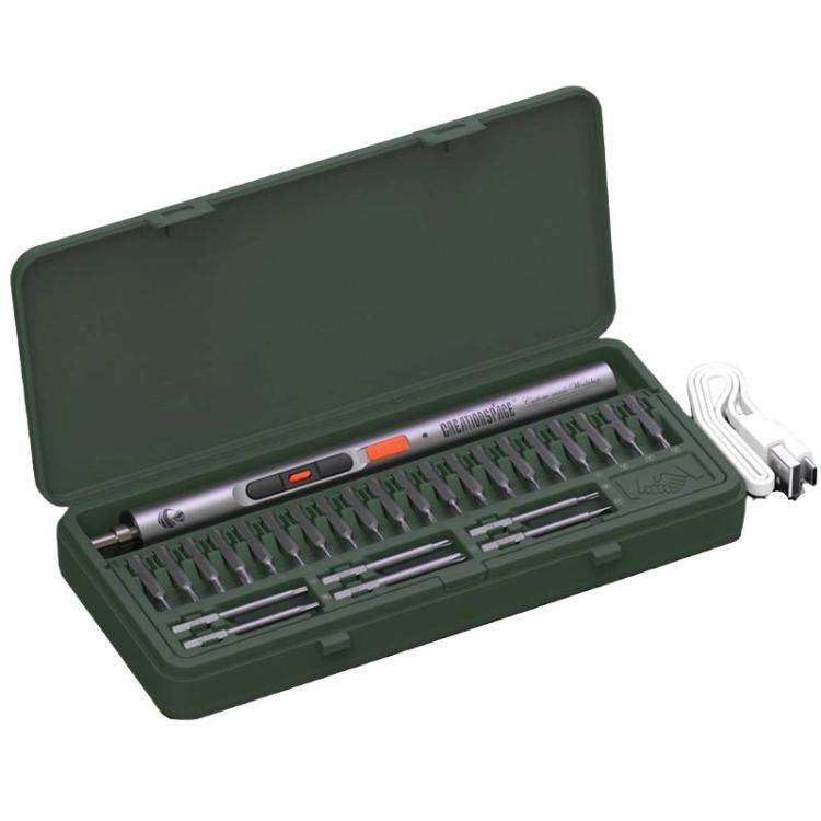 CREATIONSPACE CS0701A 29pcs High-Torque Mini Electric Screwdriver Set