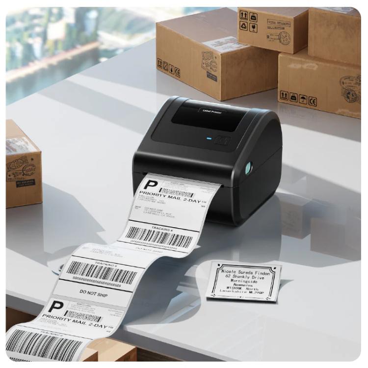Phomemo D450-BT Bluetooth Shipping Label Printer Inkless Barcode Label Maker for 20-115mm Labels, D450-BT