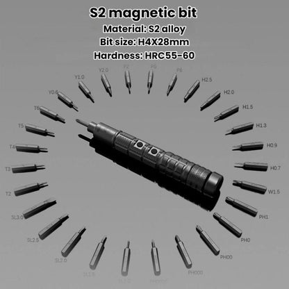 33pcs Small Mini Electric Screwdriver Set, CREATIONSPACE CS0603A