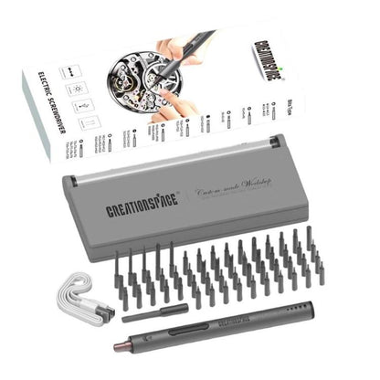 Pen-Shaped Electric Screwdriver Precision Screwdriver Set, CREATIONSPACE CS0202B 23pcs, CREATIONSPACE CS0205A 21pcs, CREATIONSPACE CS0203B 59pcs