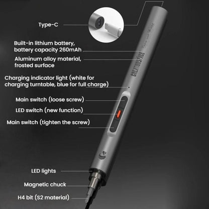 CREATIONSPACE CS0312A 23pcs Precision Electric Screwdriver Set Eyeglass Screw Installation Removal Set