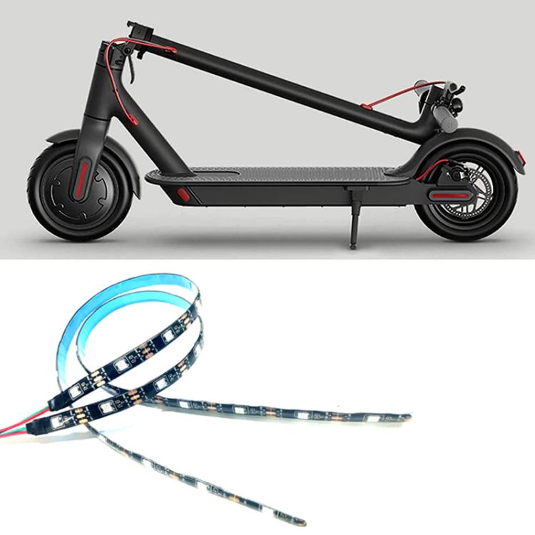 Bande lumineuse d'ambiance RVB pour châssis de scooter avec compartiment à piles, 0,5 m 9 LED, 0,5 m 15 LED, 0,5 m 30 LED