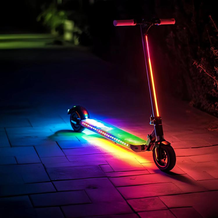 Bande lumineuse d'ambiance RVB pour châssis de scooter avec compartiment à piles, 0,5 m 9 LED, 0,5 m 15 LED, 0,5 m 30 LED