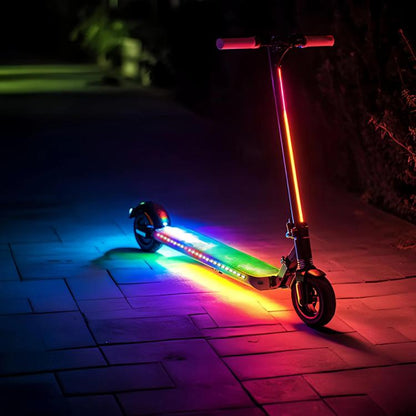 Bande lumineuse d'ambiance RVB pour châssis de scooter avec compartiment à piles, 0,5 m 9 LED, 0,5 m 15 LED, 0,5 m 30 LED