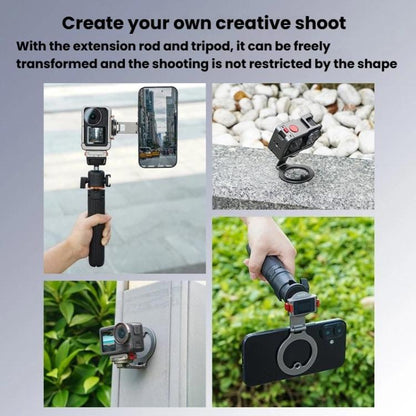 For DJI Osmo Action 3 / 4 / 5 Pro / Osmo 360 Flymile Quick-Release Magnetic Mount, OM12