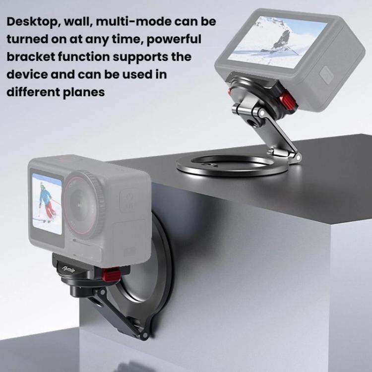 For DJI Osmo Action 3 / 4 / 5 Pro / Osmo 360 Flymile Quick-Release Magnetic Mount, OM12