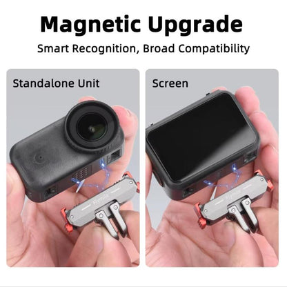 For DJI Osmo Nano Flymile Magnetic Quick-Release Base Two-Jaw Foldable Extension Bracket Accessories For Action Cameras, Metal