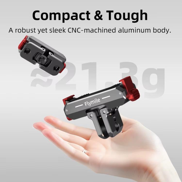 For DJI Osmo Nano Flymile Magnetic Quick-Release Base Two-Jaw Foldable Extension Bracket Accessories For Action Cameras, Metal