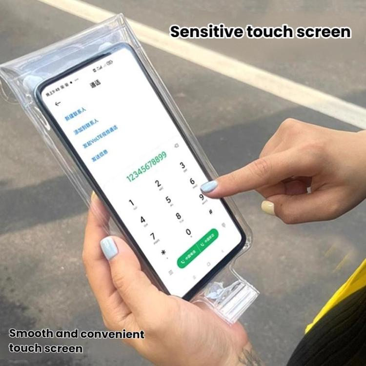 10pcs Waterproof Phone Pouch For Cycling Rechargeable Mount-CompatibleTouchscreen-Enabled Rainproof Case