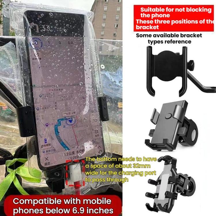 10pcs Waterproof Phone Pouch For Cycling Rechargeable Mount-CompatibleTouchscreen-Enabled Rainproof Case