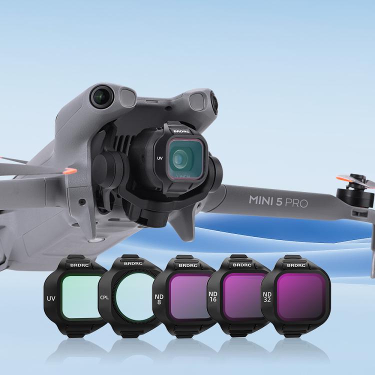 For DJI MINI 5 PRO BRDRC Drone Filters Lens Accessories, UV, CPL, ND16, CPL+ND8+ND16+ND32