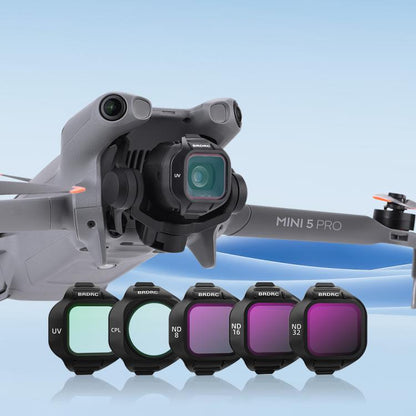For DJI MINI 5 PRO BRDRC Drone Filters Lens Accessories, UV, CPL, ND16, CPL+ND8+ND16+ND32