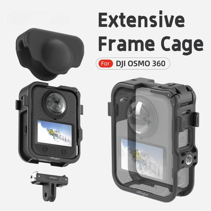 For DJI Osmo 360 aMagisn Expansion Cage Plastic Frame with Lens Cap