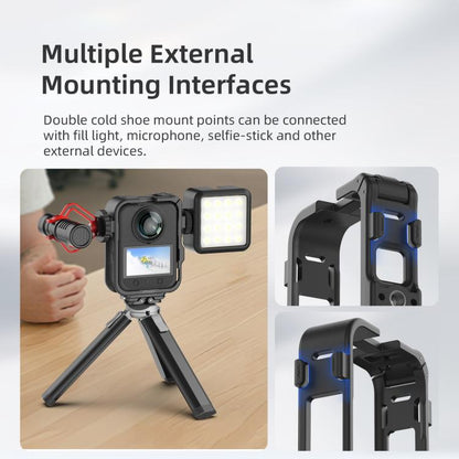 For DJI Osmo 360 aMagisn Expansion Cage Plastic Frame with Lens Cap