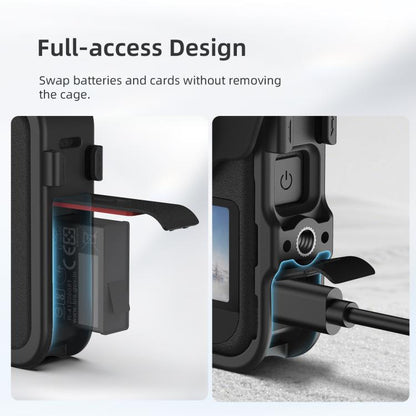 For DJI Osmo 360 aMagisn Expansion Cage Plastic Frame with Lens Cap