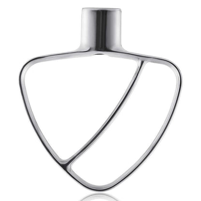 Stainless Steel Flat Beater For KitchenAid 4.5 & 5 QT Mixers - No Coating Chip-Resistant Attachment, Flat Beater