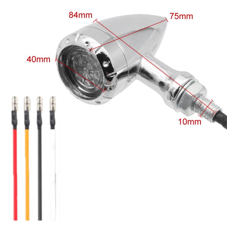 2 feux de clignotants LED rétrofit pour moto